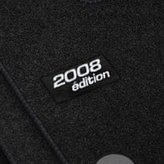 J&J Automotive LOGO Autokoberce velúrové pre Peugeot 2008 2020-vyššie, 4ks