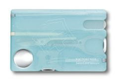 Victorinox 0.7240.T21 SwissCard IceBlue vreckový nôž, transparentná modrá, 13 funkcií 