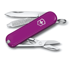 Victorinox 0.6223.52B1 Classic SD Colors Tasty Grape multifunkčný nôž, tmavofialová, 7funkcií, blist
