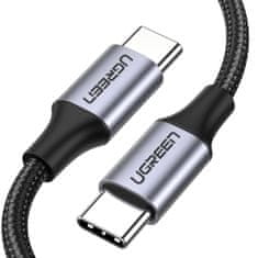 Ugreen US261 kábel USB-C / USB-C QC 60W 3A 1m, čierny
