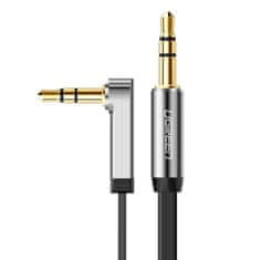 Ugreen AV119 Flat audio kábel 3.5mm mini jack 0.5m, čierny