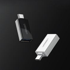 Ugreen OTG adaptér USB 3.0 / USB-C F/M, biely