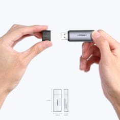 Ugreen CM216 USB 3.2 čítačka pamäťových kariet micro SD / SD, sivý