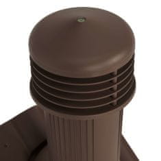 Vidaxl Strešný ventilátor, hnedý