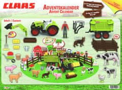 Craze Adventný kalendár CLAAS Farma s traktorom a zvieratkami