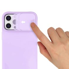 MG Privacy Lens silikónový kryt na iPhone 7, fialový