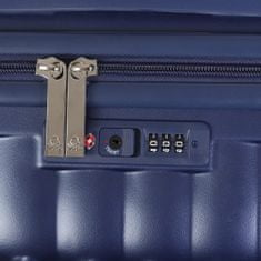 Benetton Škrupinový cestovný kufor KNIT Medium 60 l tmavě modrá
