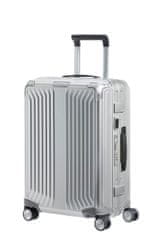 Samsonite Kabínový hliníkový cestovný kufor Lite-Box Alu S 40 l stříbrná