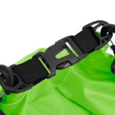 Vidaxl Suchá taška so zipsom zelená 30 l PVC