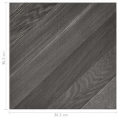 Vidaxl Samolepiace podlahové dosky 20 ks PVC 1,86 m2 sivé pruhy