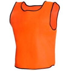 Vidaxl 10 ks oranžové športové dresy pre dospelých