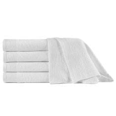 Vidaxl Saunové uteráky 5 ks biele 80x200 cm bavlnené 450 g/m2