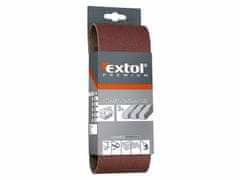 Extol Premium Plátno brúsne nekonečný pás, bal. 3ks, P40, 75x457mm
