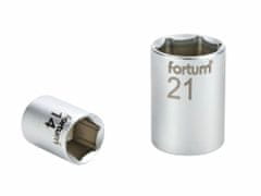 Fortum Hlavica nástrčná 1/2", 21mm, L 38mm