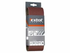 Extol Premium Plátno brúsne nekonečný pás, bal. 3ks, P60, 75x457mm