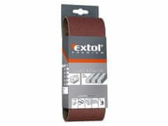 Extol Premium Plátno brúsne nekonečný pás, bal. 3ks, P40, 75x533mm