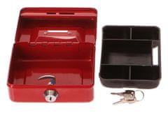 Extol Craft Pokladnička prenosná oceľová, 125x90x60mm, 2x kľúč