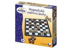 DETOA Magnetické cestovní šachy dřevo společenská hra