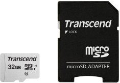 Transcend Micro SDHC 300S 32GB 95MB/s UHS-I U1 + SD adaptér (TS32GUSD300S-A)