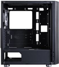 Zalman R2, 1x120mm RGB, tvrdené sklo, čierna