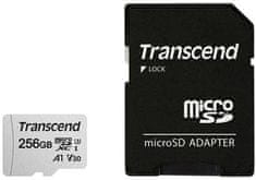 Transcend SDXC 300S 256GB UHS-I U3 A1 + SD adaptér (TS256GUSD300S-A)