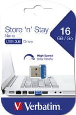 VERBATIM Store 'n' Stay NANO - 16GB (98709), modrá