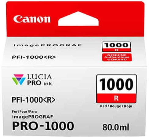 Canon PFI-1000R, red (0554C001)