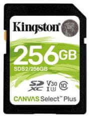 Kingston SDXC Canvas salect Plus 256GB 100MB/s UHS-I (SDS2/256GB)