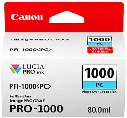 Canon PFI-1000PC, photo cyan (0550C001)
