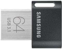 SAMSUNG Fit Plus 64GB, šedá, (MUF-64AB/APC)