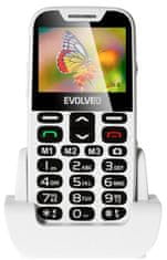 Evolveo EasyPhone XD s nabíjecím stojánkem, biela