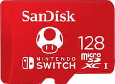 SanDisk Micro SDXC pro Nintendo Switch 128GB 100 MB/s UHS-I U3 (SDSQXAO-128G-GNCZN)