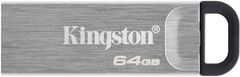 Kingston DataTraveler Kyson, - 64GB, strieborná (DTKN/64GB)