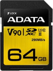 A-Data SDXC Premier One 64GB 290/260MB/s UHS-II U3 (ASDX64GUII3CL10-C)