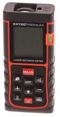 Extol Premium Merač vzdialenosti laserový do 40m / +-1,5mm, LCD