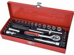Extol Premium Sada nástrčných kľúčov 30-dielna, 1/4", kovový kufor
