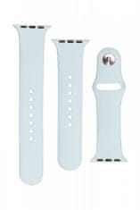 FIXED Set silikónových remienkov Silicone Strap pre Apple Watch 38/40/41 mm FIXSST-436-LGTU, svetlotyrkysový - zánovné