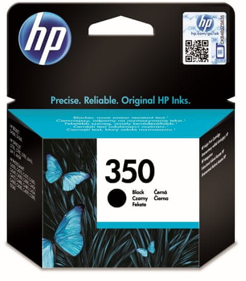 HP 350 čierna - originálna náplň (CB335EE)
