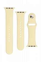 FIXED Set silikónových remienkov Silicone Strap pre Apple Watch 38/40/41 mm FIXSST-436-LIYE, svetložltý