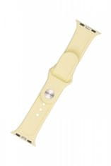 FIXED Set silikónových remienkov Silicone Strap pre Apple Watch 38/40/41 mm FIXSST-436-LIYE, svetložltý