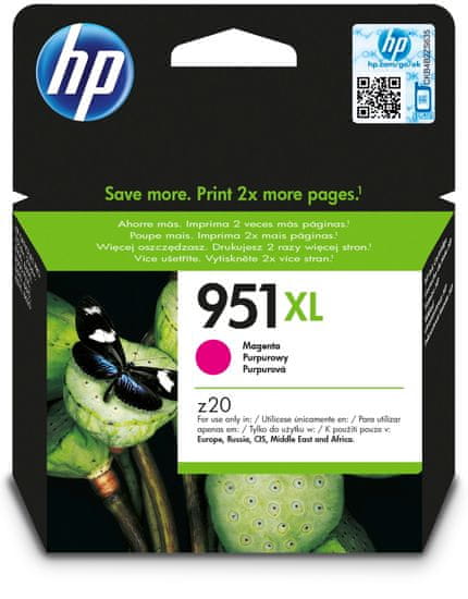 HP 951XL purpurová - originálna náplň (CN047AE)