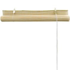 Vidaxl Prírodná bambusová roleta 100x160 cm