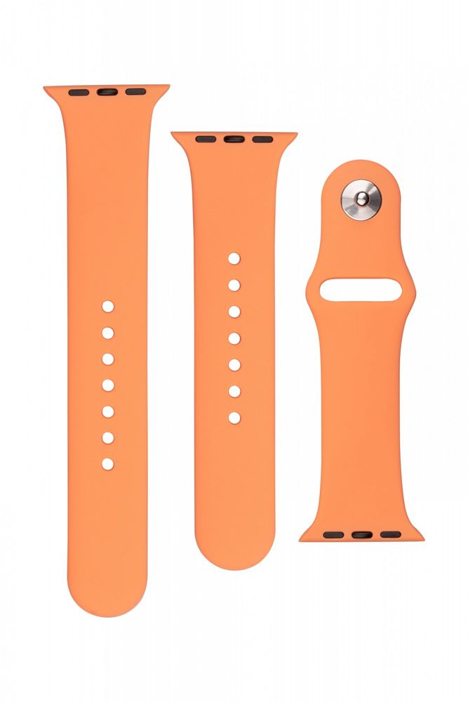FIXED Set silikónových remienkov Silicone Strap pre Apple Watch 38/40/41 mm FIXSST-436-OR, oranžový