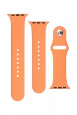 FIXED Set silikónových remienkov Silicone Strap pre Apple Watch 38/40/41 mm FIXSST-436-OR, oranžový