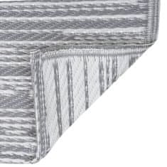 Petromila vidaXL Vonkajší koberec sivý 190x290 cm PP