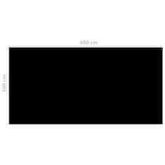 Vidaxl Bazénová plachta, čierna 600x300 cm, PE