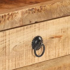 Vidaxl Komoda 120x30x75 cm, surové mangové drevo