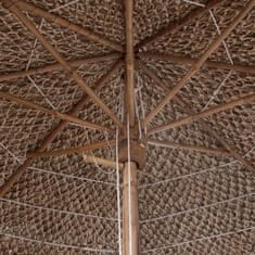 Vidaxl Bambusový slnečník 270 cm so strechou z banánových listov