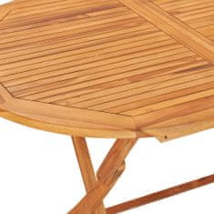 Petromila vidaXL Skladací záhradný stôl 160x80x75 cm, tíkový masív