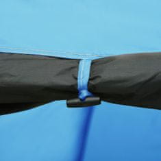 Vidaxl Kempingový iglu stan modrý 450x240x190 cm pre 4 osoby